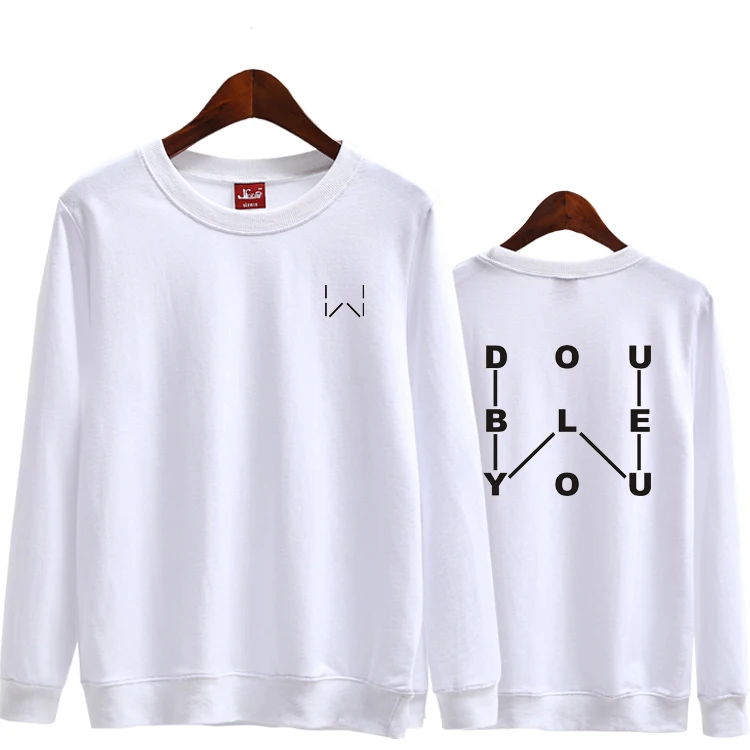 Тонкая толстовка унисекс с принтом круглым вырезом 3 цвета | Женская одежда