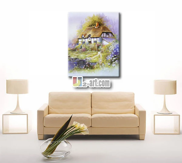 Красивый дом мечты холст печать пейзаж простая домашняя картина Картина для