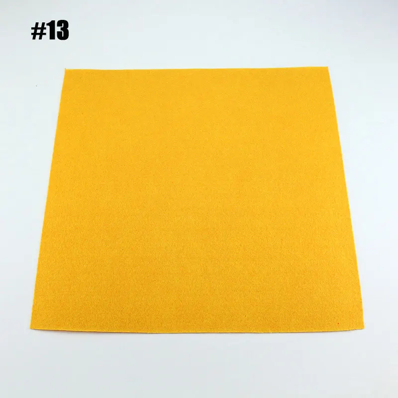 1 Sheet 30X30 см фетровая ткань 40 цветов на выбор Нетканая рукоделие DIY шитье ручная работа 1 мм Think Feltro Colth 1 лист/упаковка - Цвет: 1 Sheet