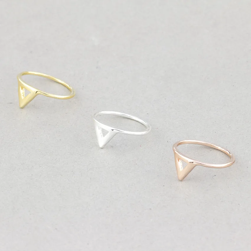 2018 модные 10 шт оптом треугольные кольца из цинкового сплава &quotanillos Bijoux&quot Femme