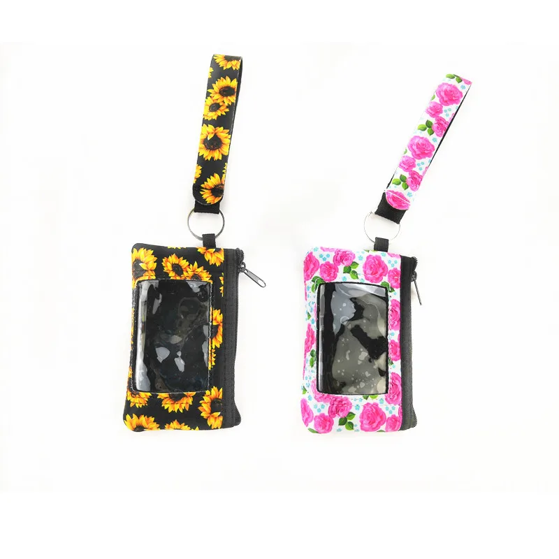 100 шт./лот Новое поступление 7 стильных неопреновых карманов для карт мини женских