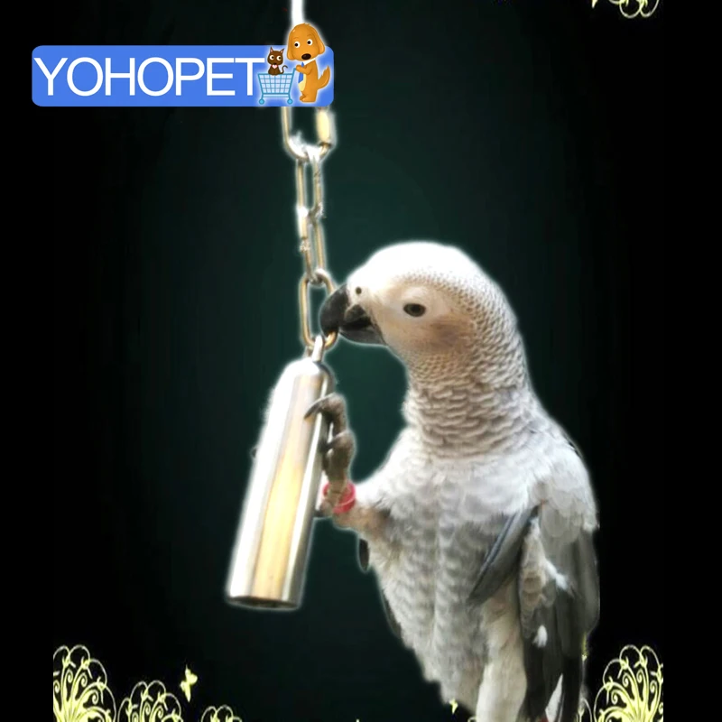 Игрушки для птиц игрушки попугаев из нержавеющей стали игрушка колокольчик
