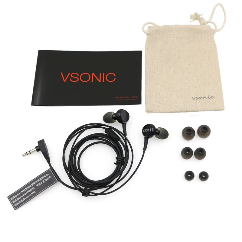 VSONIC VSD1S VSD1Si Профессиональные HIFI наушники-вкладыши Наушники-вкладыши с линейным управлением наушники IEM женские вокальные поп