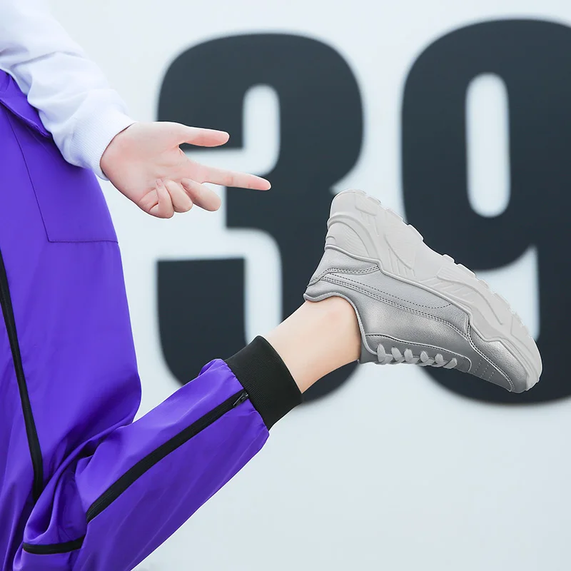 Casual Sneakers Women Footwear Fashion Trainers High Quality Running Bright New Shoes 2019 Spring Ladies Walking | Спорт и