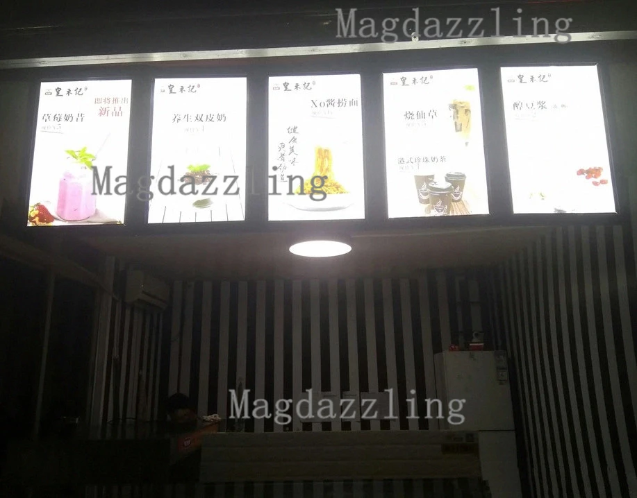 Супер яркость A3 тонкий светодиодный знак меню для ресторана алюминий Плакат