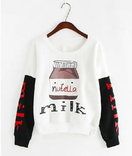 Симпатичная Женская толстовка с капюшоном в стиле &quotЛолита&quot молочной бутылкой