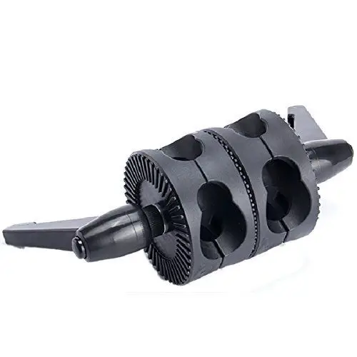 

Dual Head Grip Swivel Head Holder Bracket for Studio flash Reflector Boom