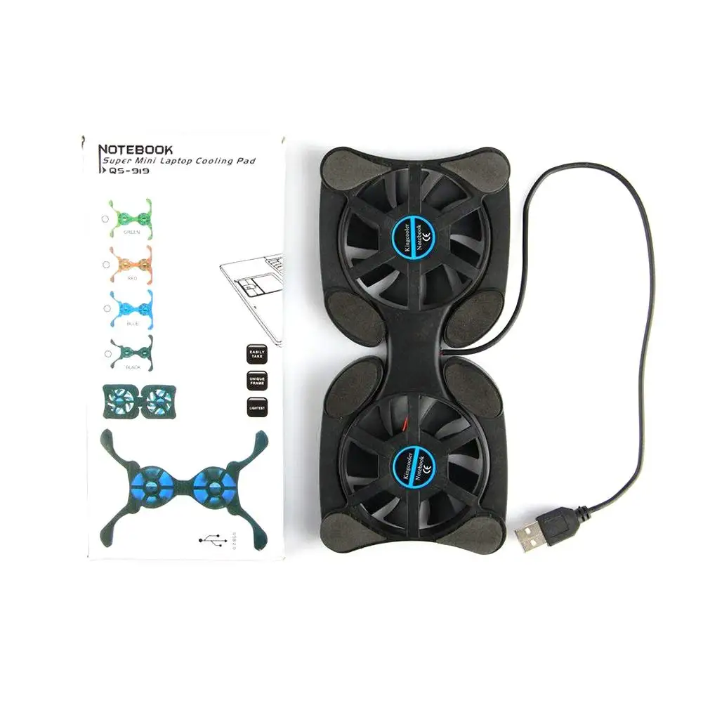 

Foldable USB Laptop Cooling Pads with Double Fans Mini Octopus Notebook Cooler Cooling Pad for 7-15 Inch Notebook Laptop r20