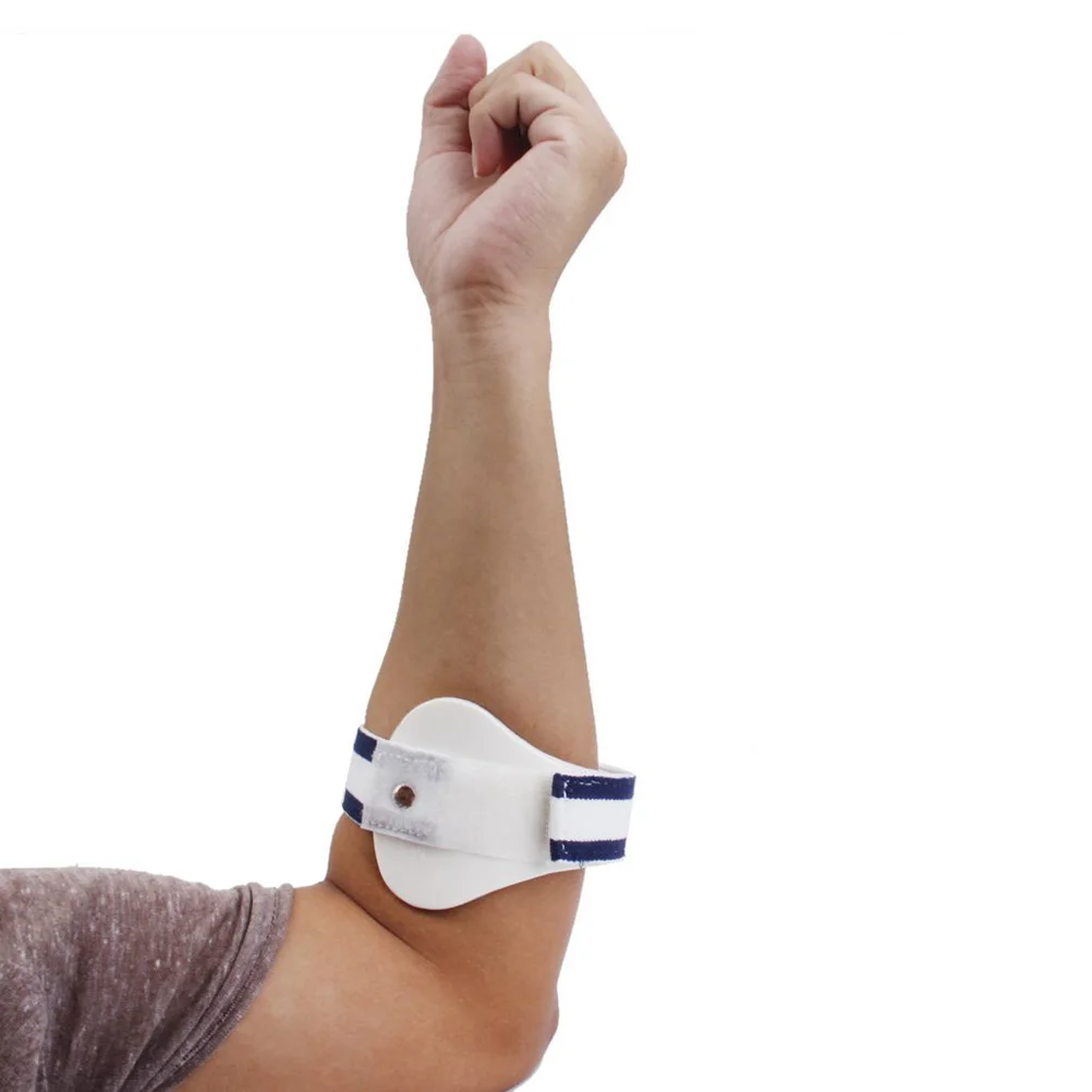 Adjustable Tennis Elbow Support Epicondylitis Clasp Pain Relief(White