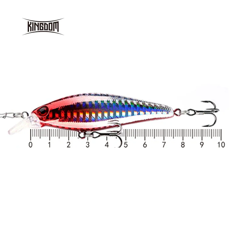 Kingdom Floating Minnow 75 мм 10,5 г жесткая приманка для рыбалки приманка Джеркбейт Искусственные воблеры с 3D рыбий глаз модель 5210