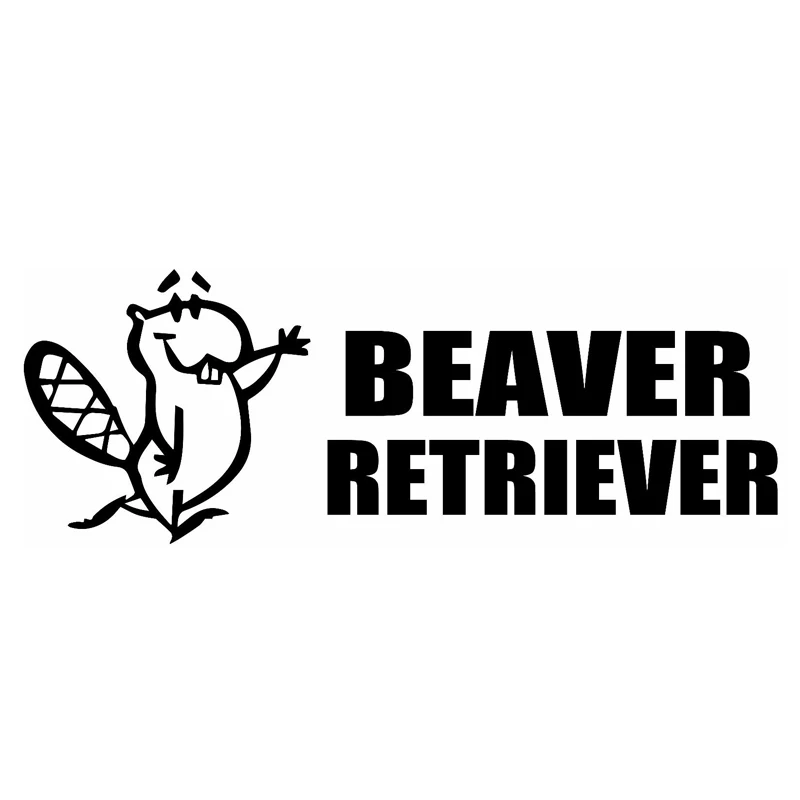 

13 см * 4,7 см Виниловая наклейка для автомобиля Beaver Retriever