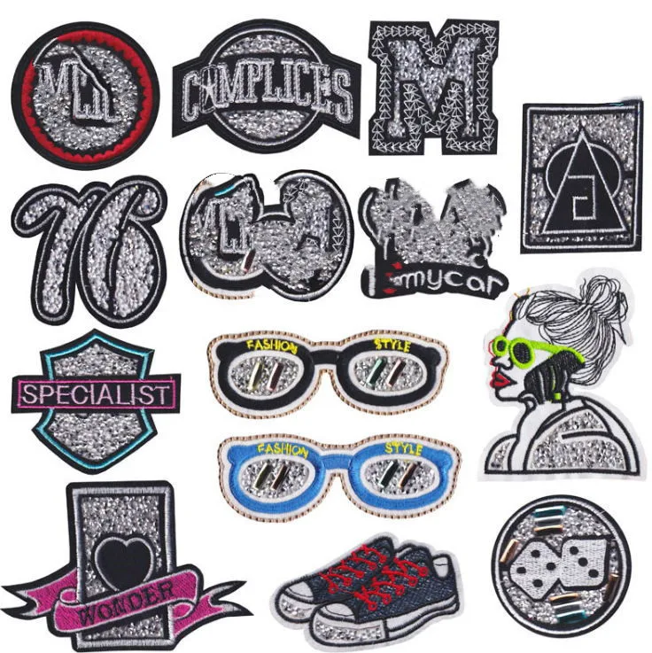 Бесплатная доставка новое поступление 10 шт. вышитые надписи модная аппликация