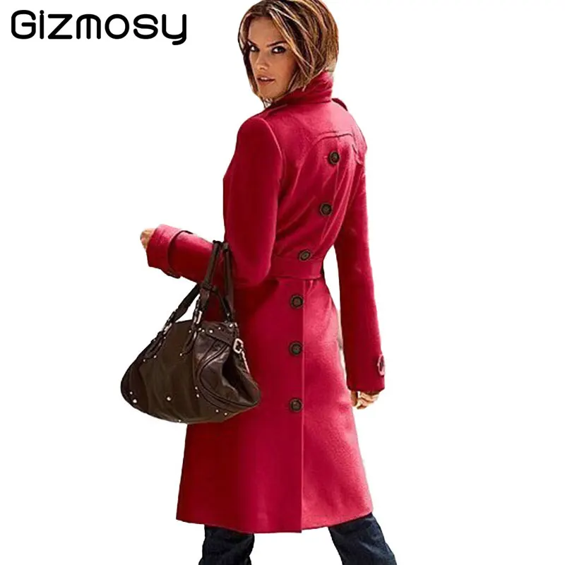 2019 Женское шерстяное пальто Высококачественная зимняя куртка женское тонкое