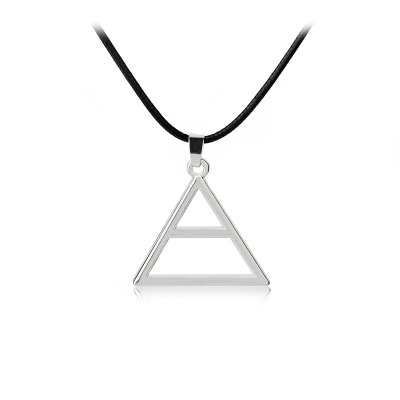 Фильм 30 Seconds To Mars Цепочки и ожерелья Модные Для мужчин Треугольники логотип подвеска с веревку цепи