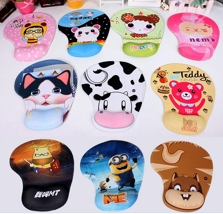 Милые Мультяшные изображения коврика для мыши с креплениями 190*230*5 мм Бесплатная