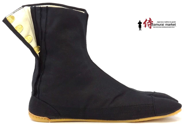 Туфли ниндзя наивысшего качества Обувь самурая Tabi Rikio Fighter Black Jikatabi Tabis