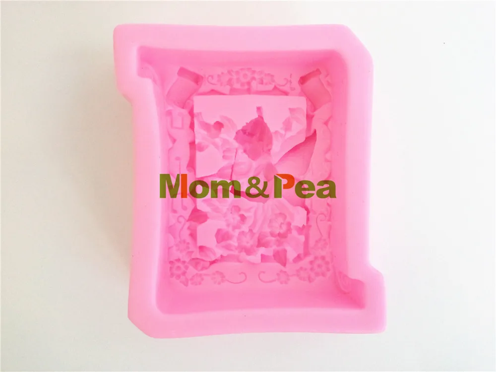 Mom & Pea 0395 Феи игра Voilin силиконовая форма для мыла украшение торта помадка торт 3D