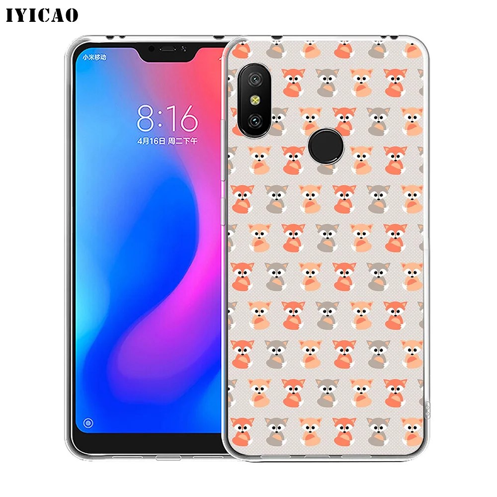 IYICAO милый мягкий силиконовый чехол для телефона с лисой Xiaomi Redmi 4A 5A 6A Note 7 6 5 Pro Plus 4X