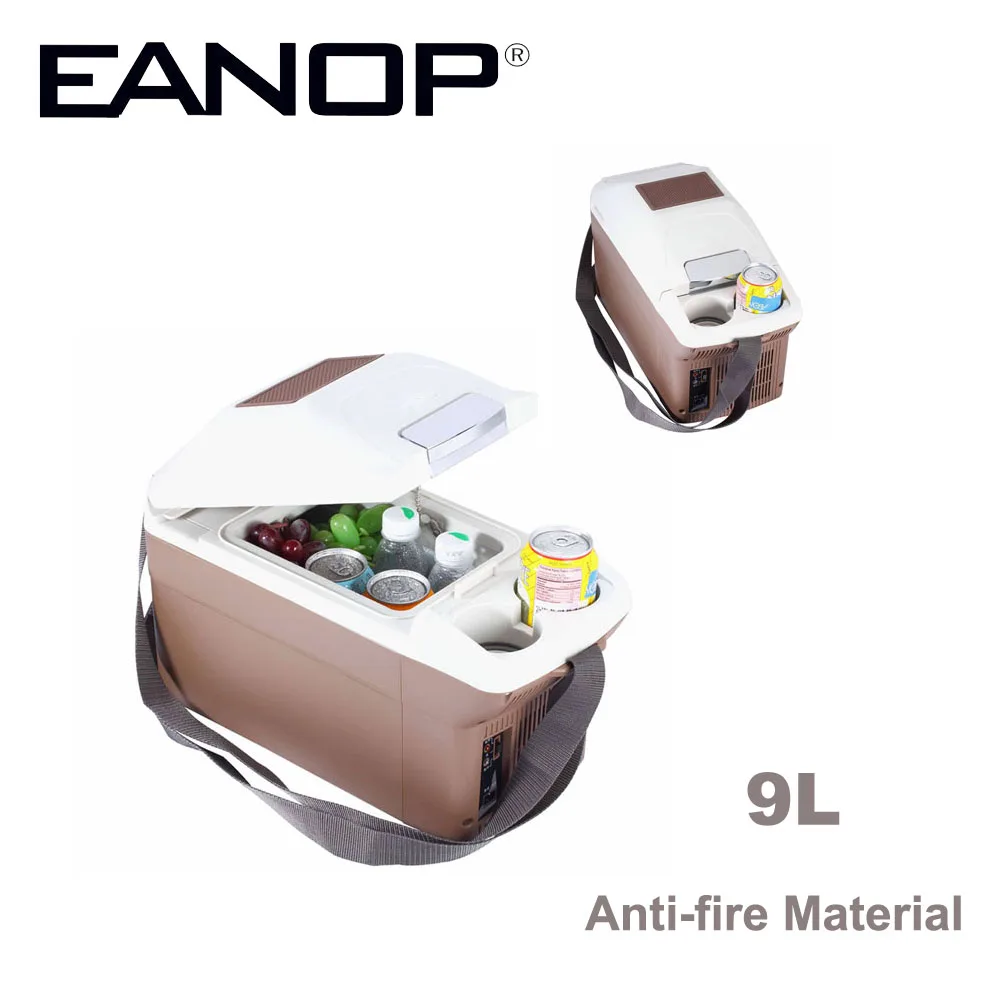 EANOP автомобильный холодильник 9L мини Холодильный шкаф морозильник 12 V 5 до 65