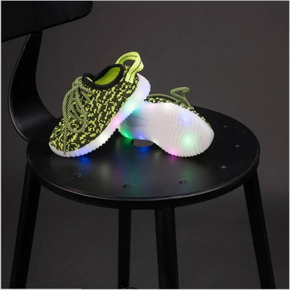Led Luminous Shoes For Boys Girls Fashion Light Up Kids Schoen In Sneakers Tenis Chaussure Lumineuse | Детская одежда и обувь