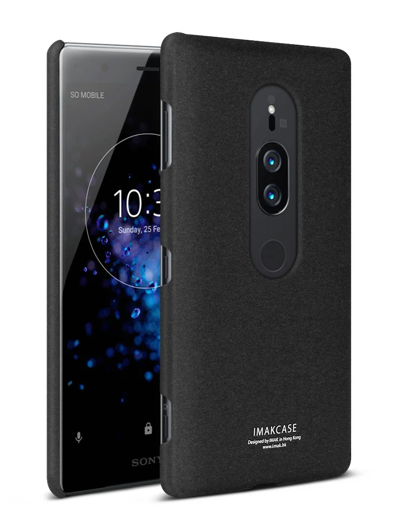 IMAK Для sony Xperia XZ2 Премиум чехол матовый ПК ковбой серии задняя крышка чехол для sony XZ2 Премиум+ кольцо держатель
