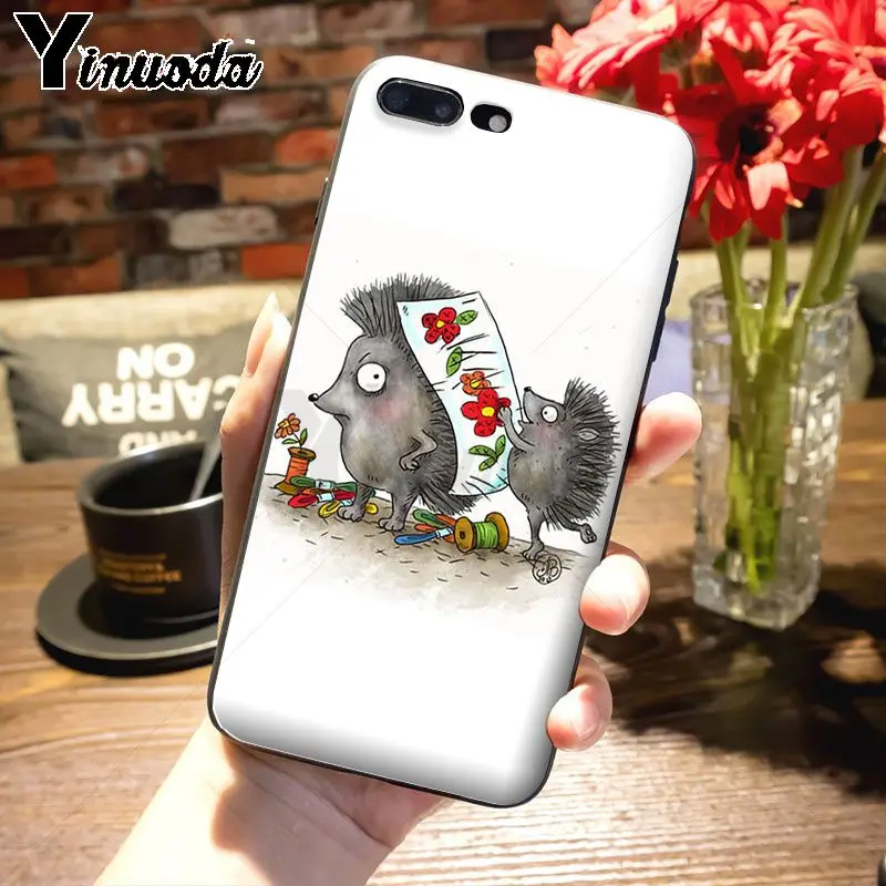 Yinuoda hedgehog Sheep Новейшие супер милые телефонные чехлы для iPhone 7plus 6S 7 8 8Plus X XS XR MAX 5S 11Pro