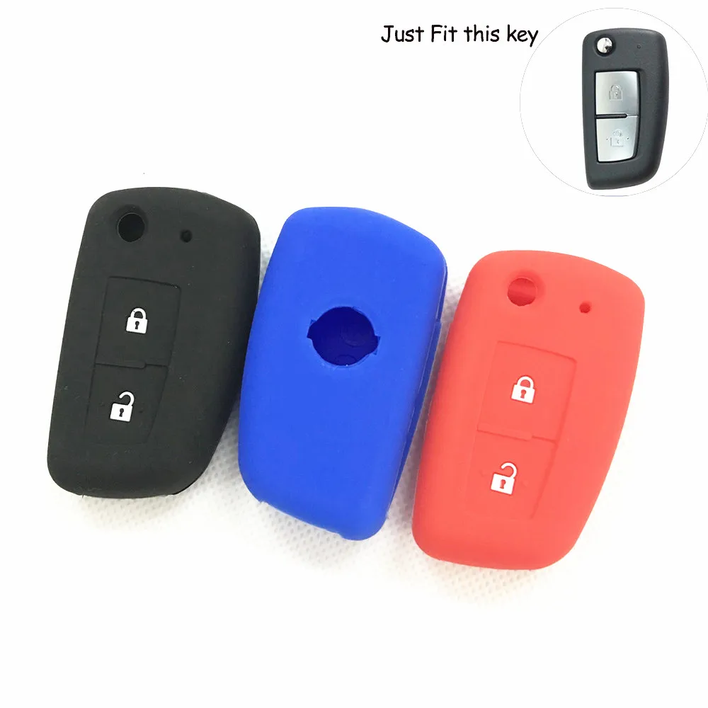 2 кнопки силиконовый Автомобильный Дистанционный брелок оболочки чехол для Nissan X