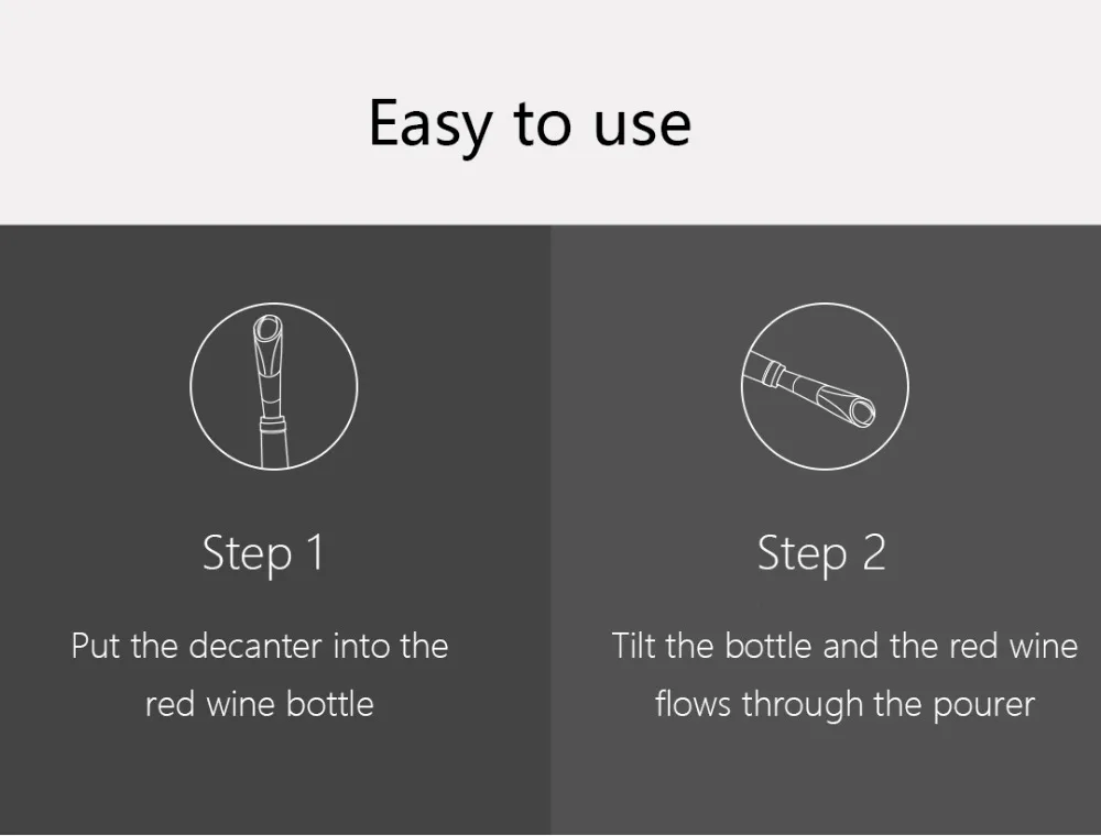 Xiaomi CIRCLE JOY винный графин из нержавеющей стали Быстрый аэратор для вина Графин для семьи вечерние бар отеля