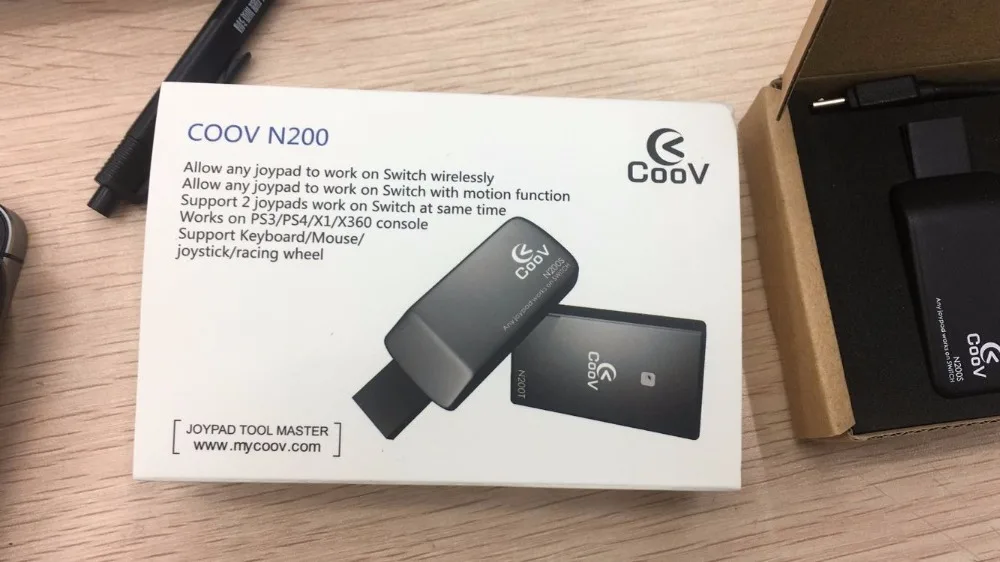 Coov N200 USB Wireless Controller Converter Adapter for PS3/PS4/XboxOne/Xbox360 GamePad Joystick to Nintend Switch Motion Sensor |