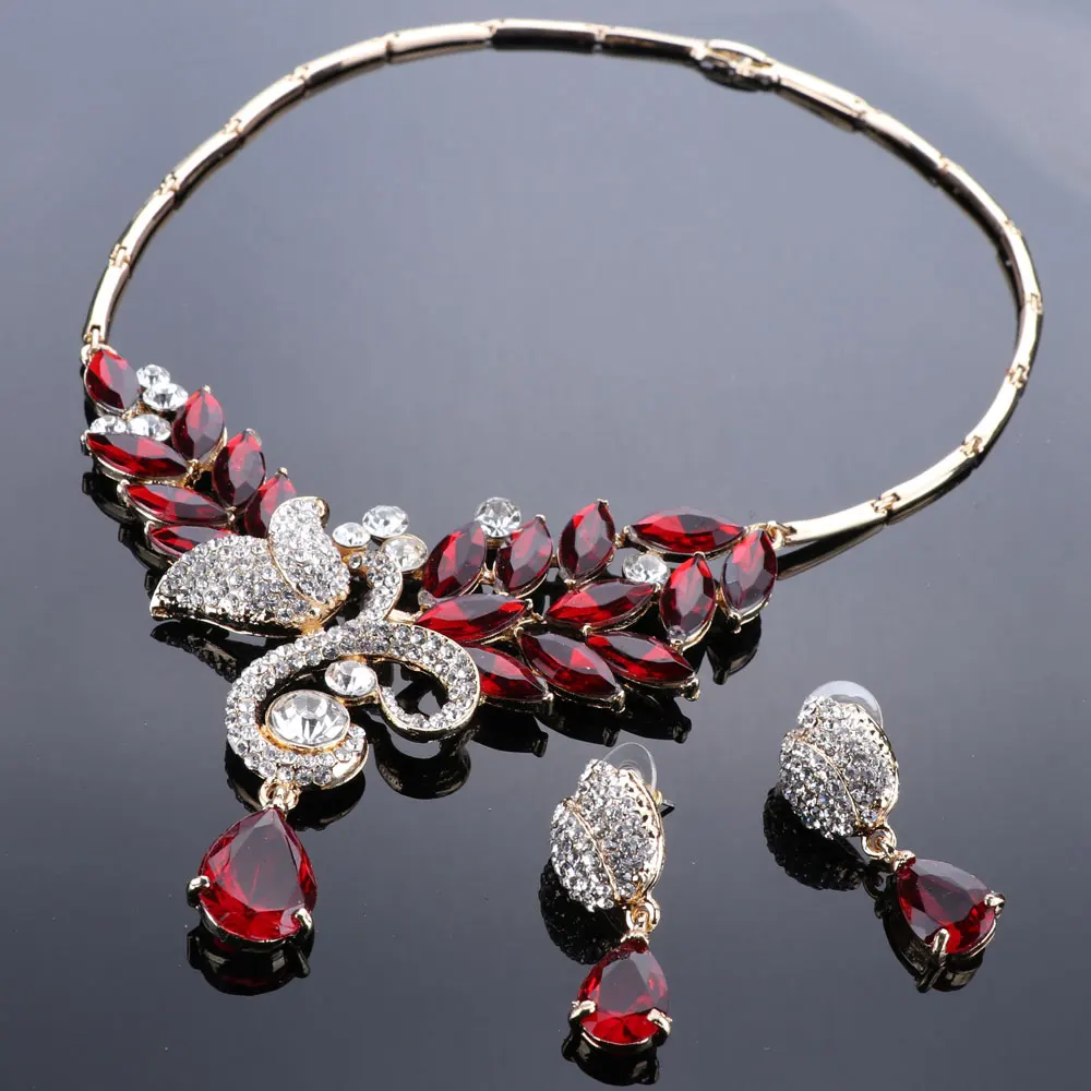 Модные комплекты ювелирных изделий для нигерийских женщин невесты золотого