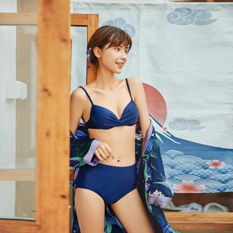 

Bikini Sets with Cover-up Women Swimsuits High Waist Swimwear Female Tankini Beach sexy bikini 2019 biquini