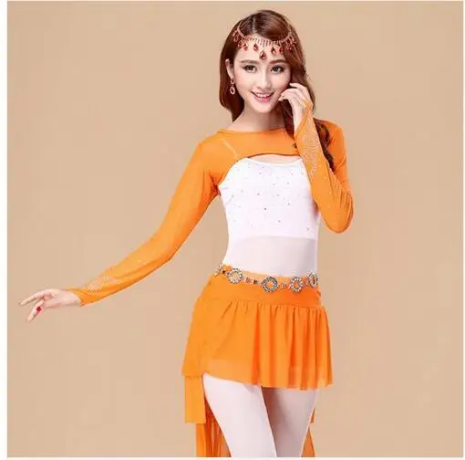 Женский Кружевной укороченный топ для танца живота расшитый блестками стразами