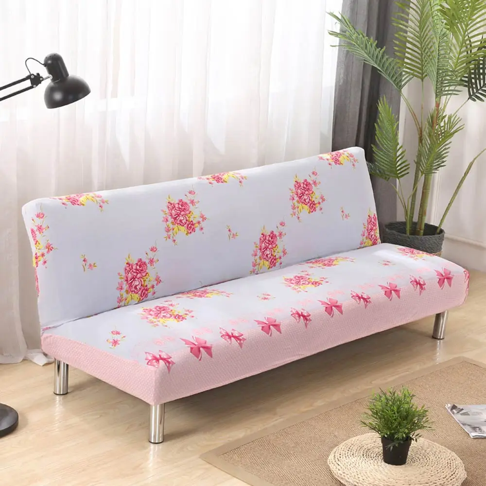 P& M печати стрейч Кровать Диван Чехлы без подлокотника Slipcovers эластичный диван крышка