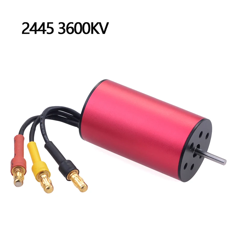 3600KV Водонепроницаемый 2445 2,3 мм бесщеточный двигатель 3000KV 3600KV 5400KV для Traxxas HSP 1/16 RC дрейф гоночный альпинистский автомобиль - Цвет: 3600KV