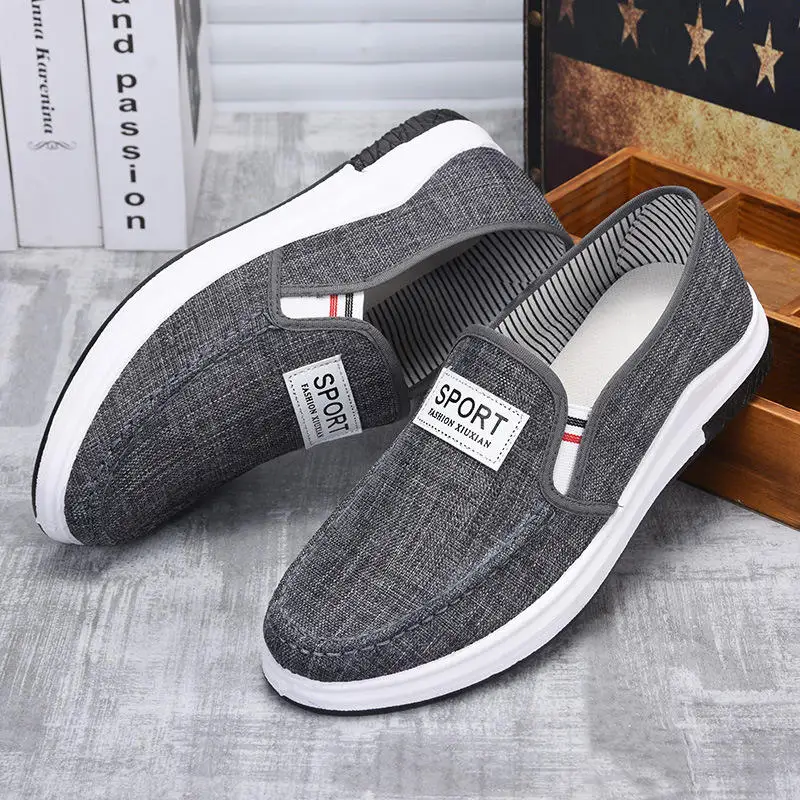 

Cresfimix Zapatos Planos Hombre Male Fashion Comfortable Shoes Men Casual Grey Anti Skid Loafers Man Leisure Black Shoes C5290