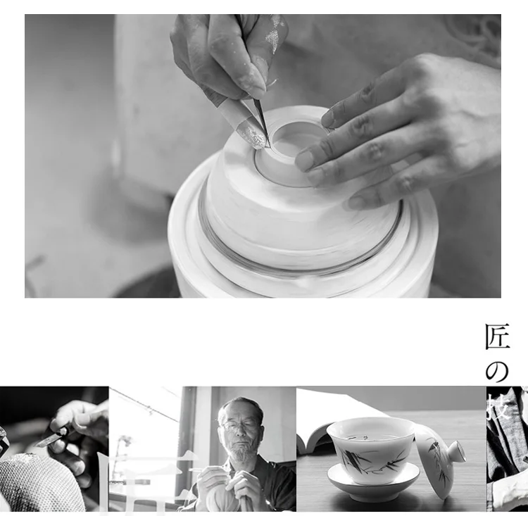 TANGPIN керамический чайник gaiwan расписанная вручную чайная чашка из фарфора китайские чайные наборы кунг-фу