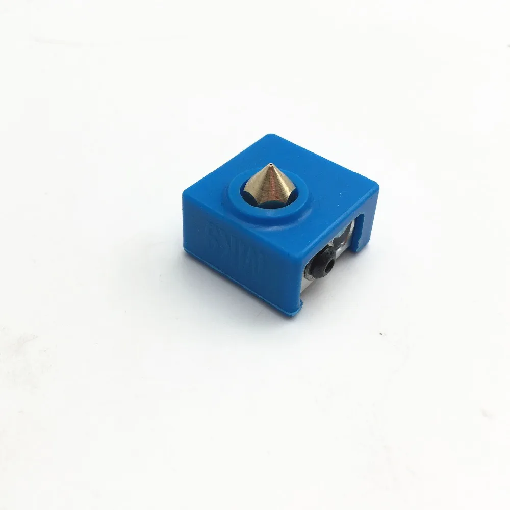 1 синий набор силиконовых носков MK7/ MK8/MK9 с насадкой 0 4 мм для Ender Creality CR-10 Anet Tronxy X5S