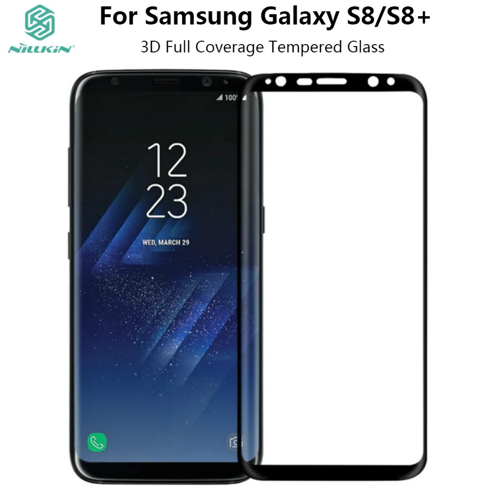 Закаленное стекло NILLKIN для Samsung Galaxy S8 Plus полная защита экрана 3D CP + MAX пленка +|glass for
