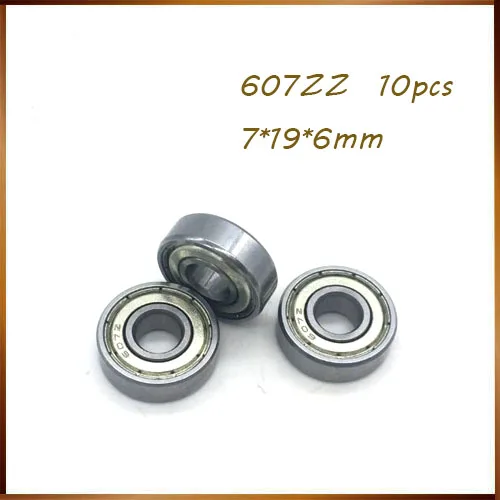 607ZZ подшипник ABEC 10 шт. 7x19x6 мм миниатюрные 607Z шарикоподшипники 607 ZZ EMQ Z3 V3|Валы| |