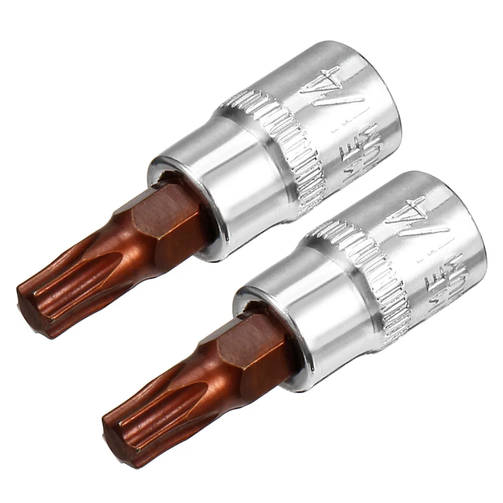 UXCELL 2 шт. 3 5 дюймовый привод T30 Torx Bit Socket сталь S2 для затягивания болтов|Отвертка| |