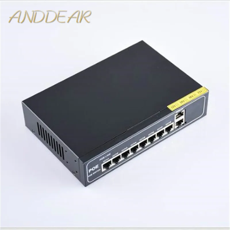 ANDDEAR BO7 48В 8 портовый гигабитный неуправляемый poe коммутатор 8*10/100 Мбит/с POE poort