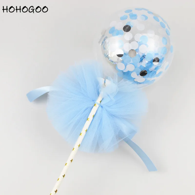HOHOGOO 1 комплект 5 дюймов прозрачный BoBo конфетти воздушные шары День рождения