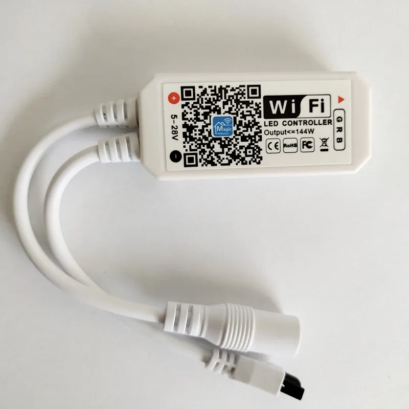 DC5-24V мини wifi RGB/RGBW контроллер с 24key пультом дистанционного управления IOS/Android мобильный телефон беспроводной для светодиодной ленты синхронизация Тиммер музыки