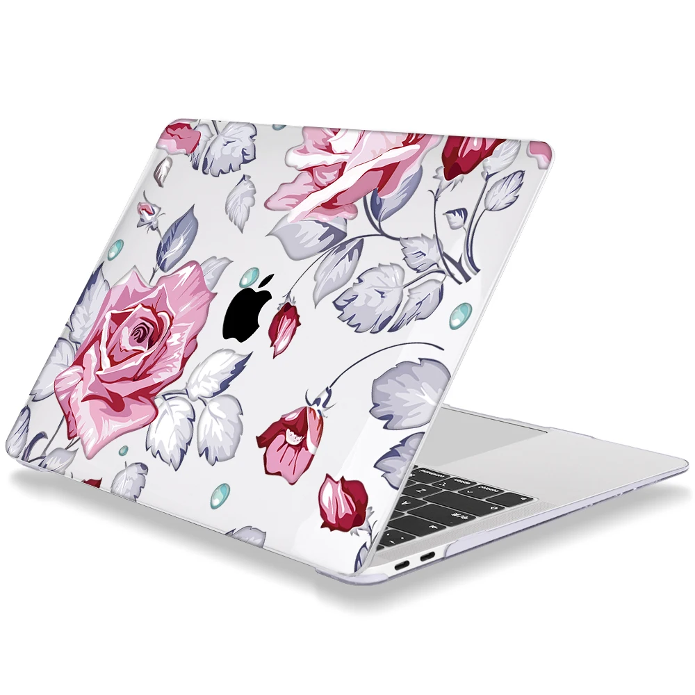 Чехол для ноутбука Redlai с цветочным принтом для Apple Macbook Air, 13,3 дюймов, Pro, 15,4 дюймов, retina, 12 дюймов, новинка, для Macbook, 16 дюймов