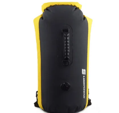 blackyellow25L 35/60L Водонепроницаемый Плавательный рюкзак сумка для путешествий на открытом воздухе водонепроницаемая сумка сотовый телефон сумка водонепроницаемость сухой мешок большой Ёмкость Водонепроницаемый лодках сумка рюкзак - Цвет: blackyellow25L