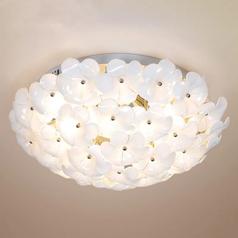 Современный светодиодный круглый потолочный светильник ZA лампа в форме цветка