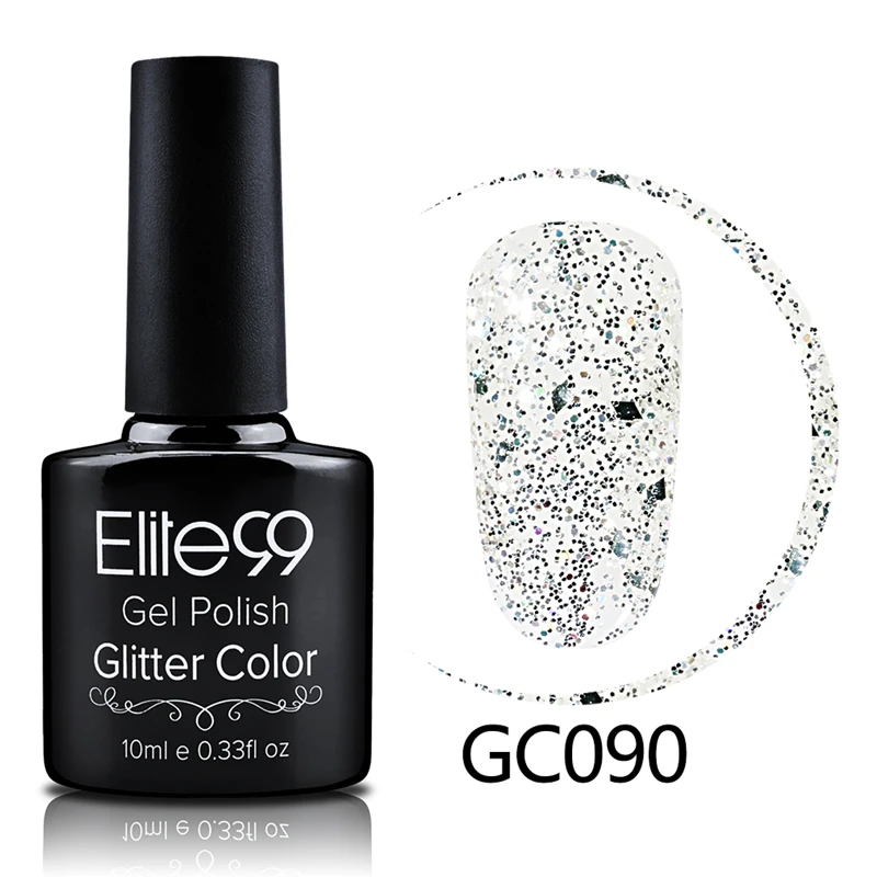 Elite99 10mlBling Блестящий Гель-лак для ногтей легкий замачиваемый Алмазный Гель-лак для ногтей отверждение Светодиодная лампа машина длительный лак для ногтей - Цвет: R-GC090