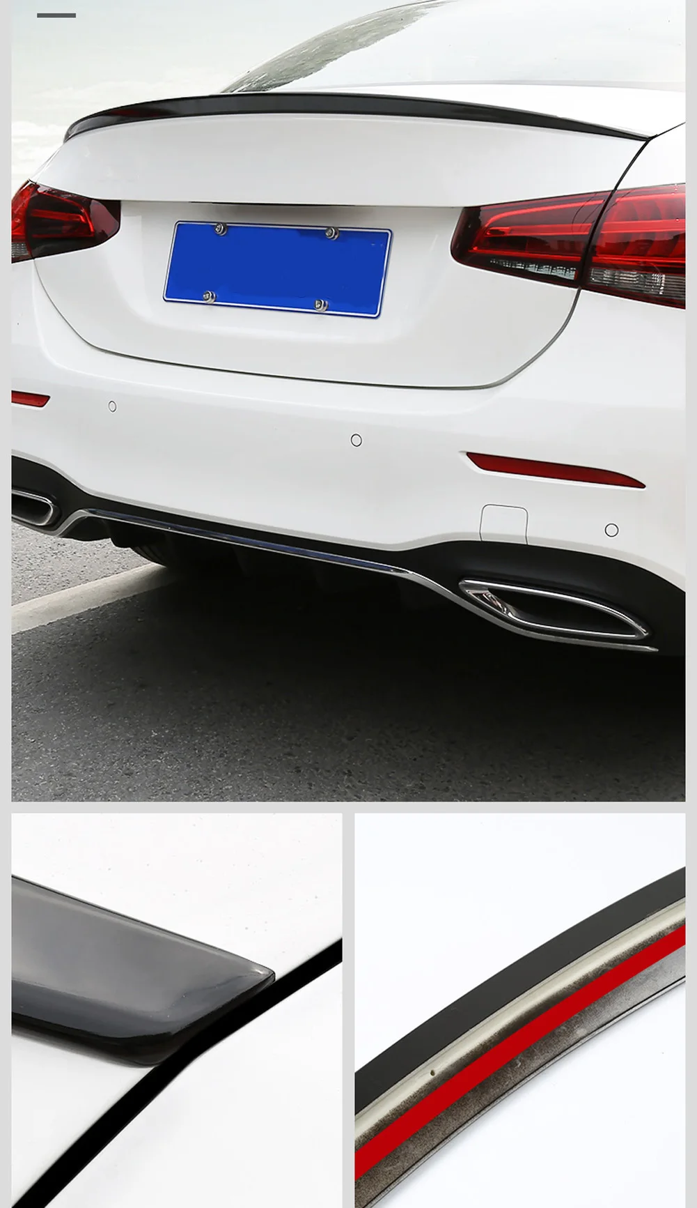 Для Mercedes Benz A Class W177 V177 A180 A200 A220 A250+ Автомобильный багажник задний план успокаивающий ветер потревоженный поток наклейка аксессуар