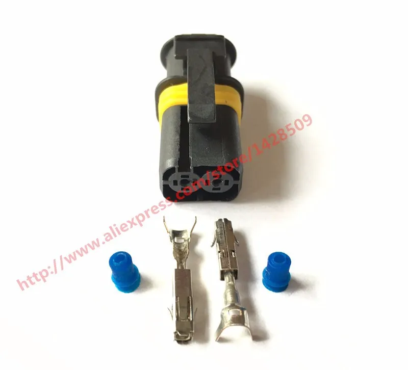 

5 Sets 2 Pin Waterproof Connector 18286000002 Electrical Lear Connectors Sealed Automotive Female 18286.000.002