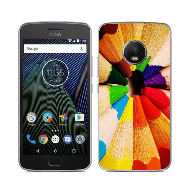 Для Motorola moto G5 чехол накладка на заднюю панель с 3D рельефная мягкая